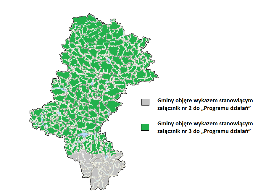 mapa woj śląskiego