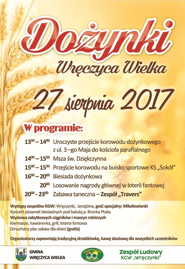 PLAKAT WRECZYCA DOZYNKI 2017 do druku